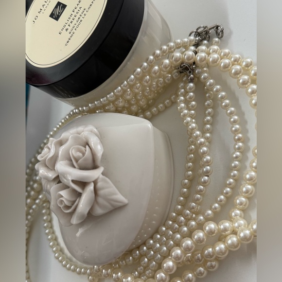 Vintage Heart & roses jewelry holder - Picture 2 of 5